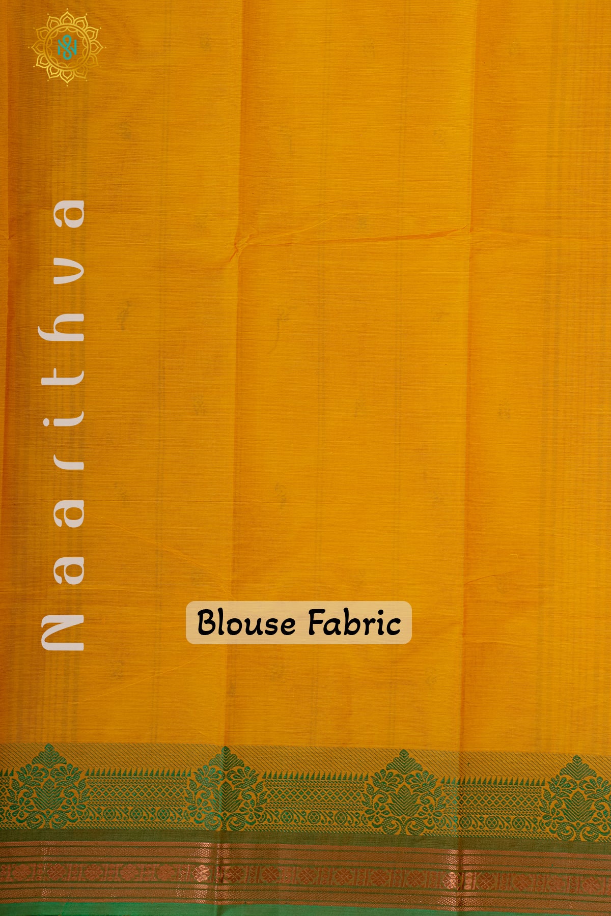 YELLOW WITH GREEN - CHETTINAD COTTON