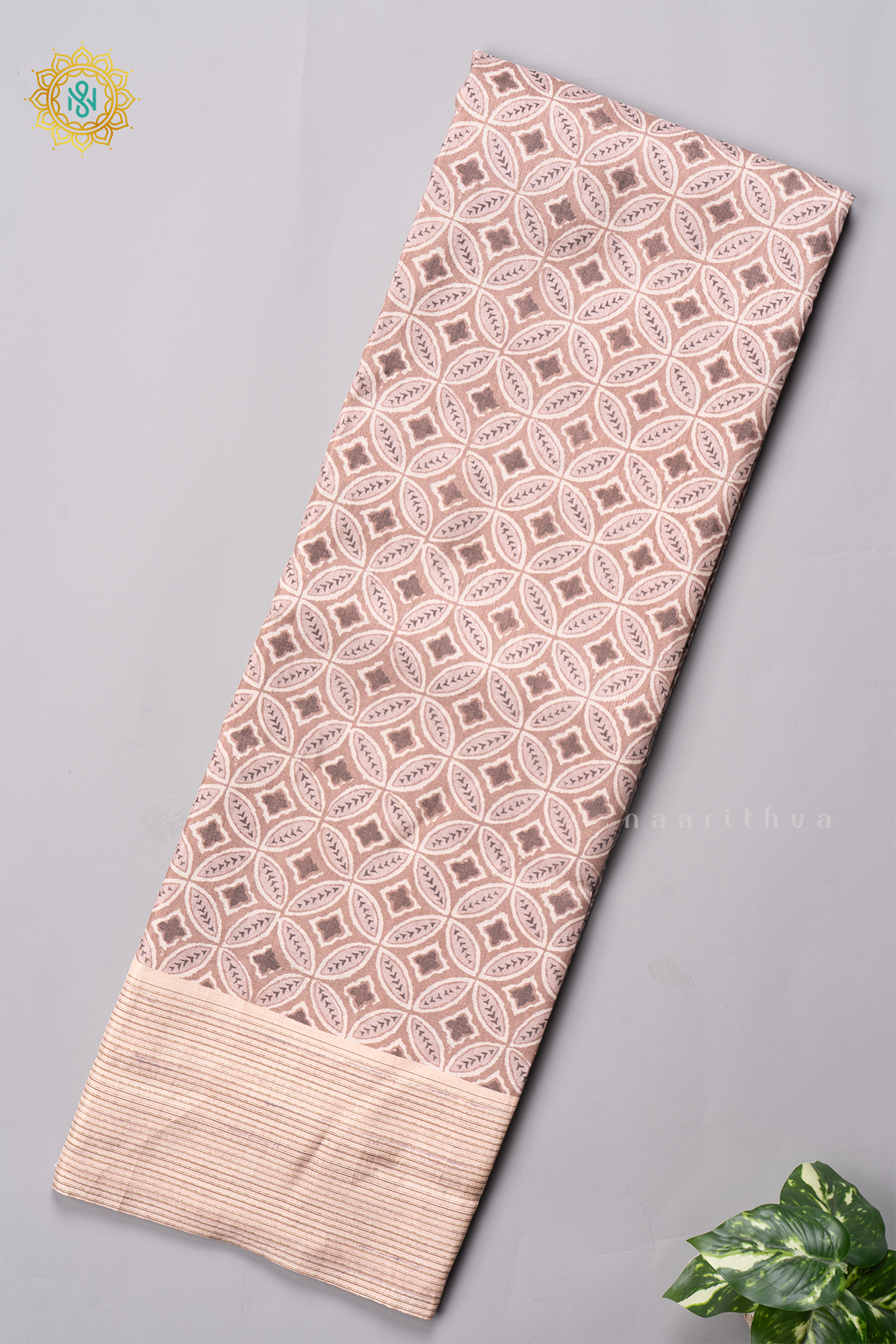 LIGHT BROWN WITH OFF WHITE - KOTHA TUSSAR