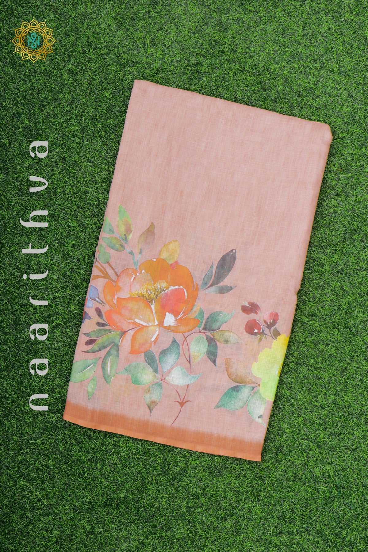 PEACHISH ORANGE - LINEN BY COTTON