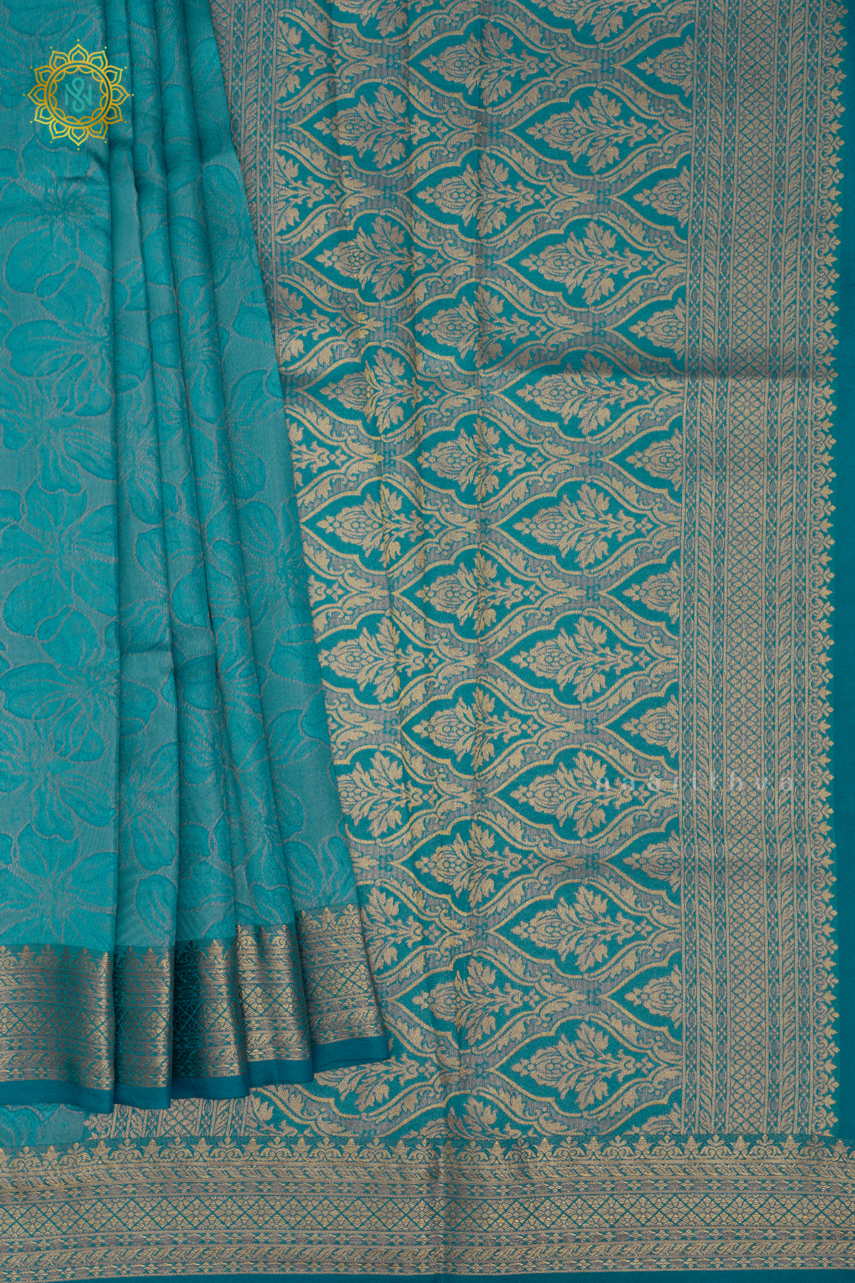 SKY BLUE WITH PINK - SEMI TISSUE