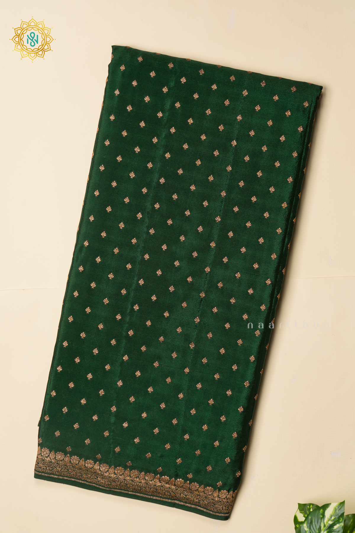 GREEN - PURE BANARASI CREPE