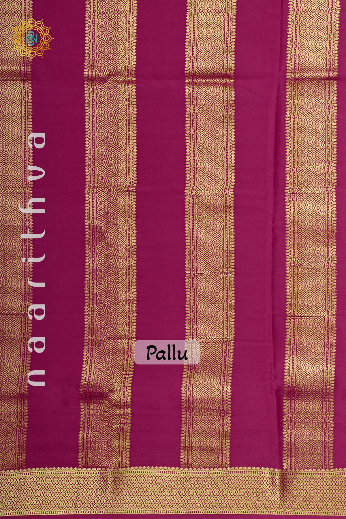 YELLOW WITH PINK - PURE MYSORE CREPE SILK