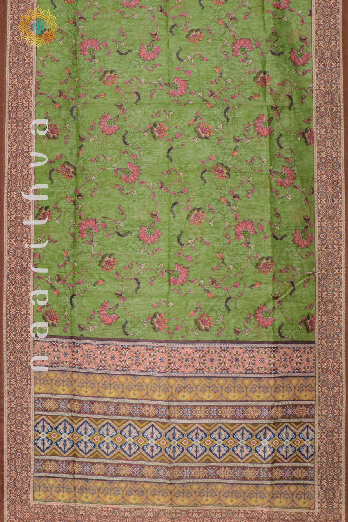 GREEN - CHANDERI SILK COTTON