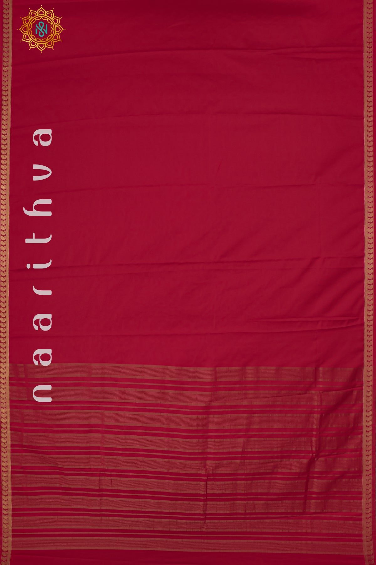 RED - SEMI MYSORE CREPE SILK