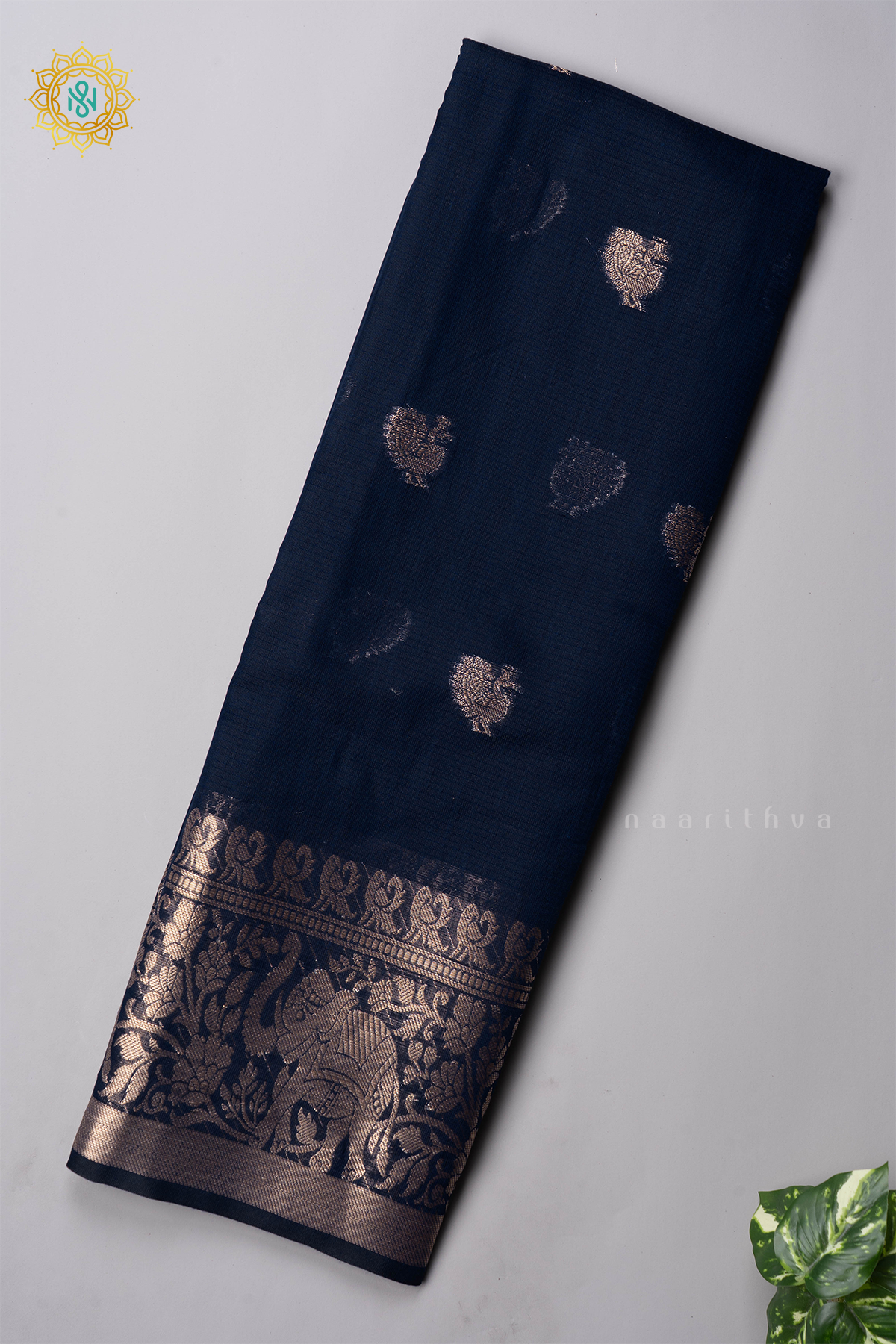 NAVY BLUE - SILK COTTON