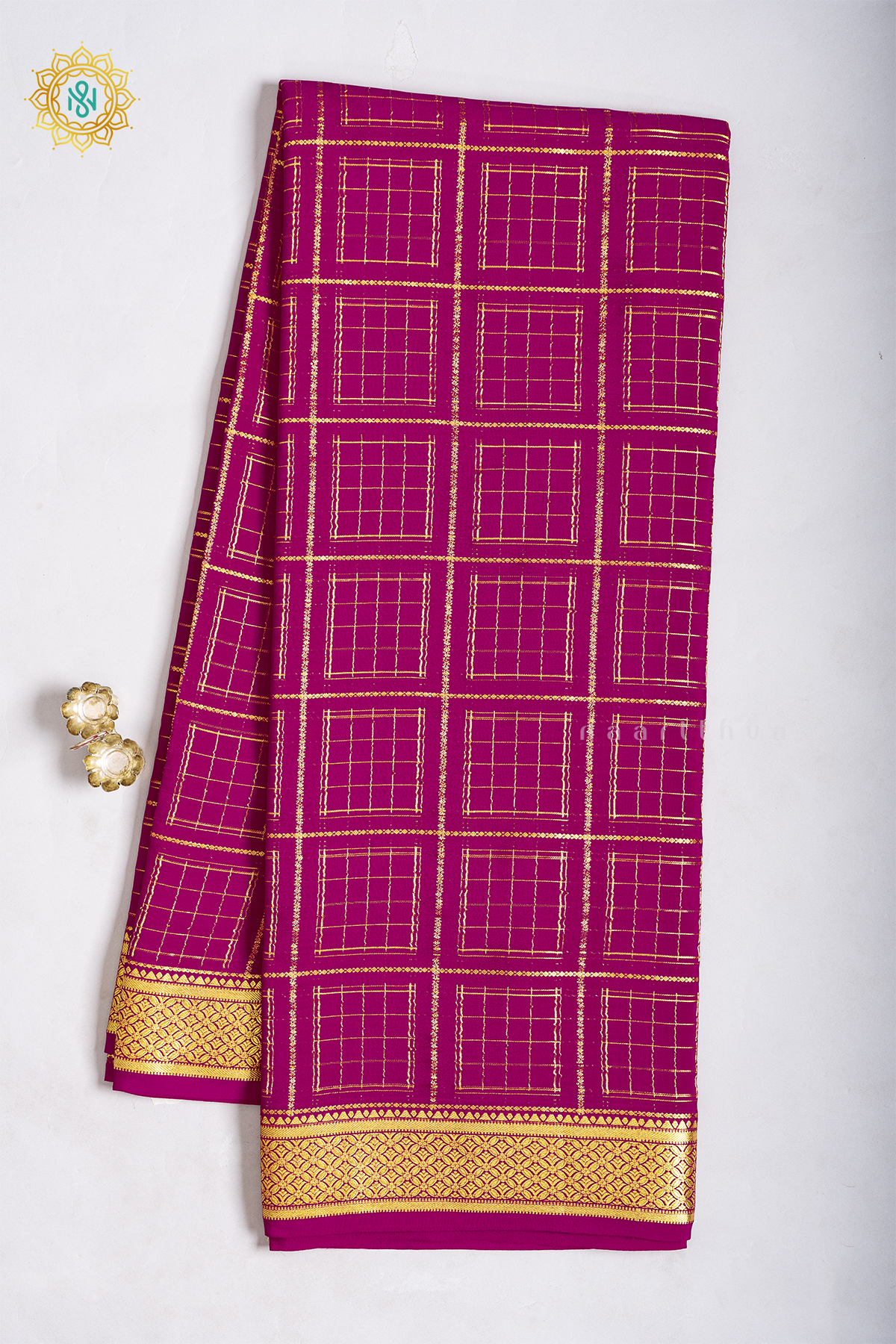 RANI PINK - PURE MYSORE CREPE SILK