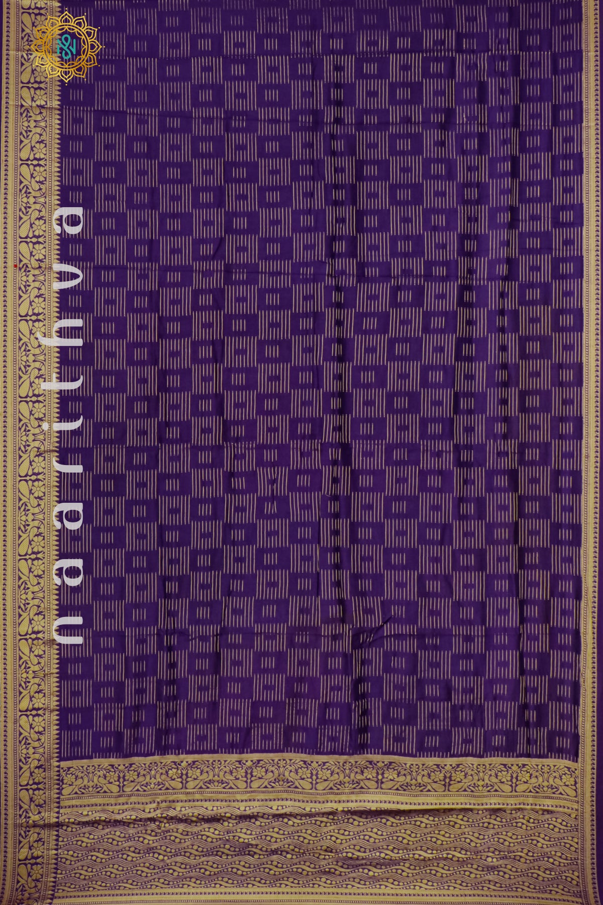 PURPLE WITH YELLOW - DOLA SILK