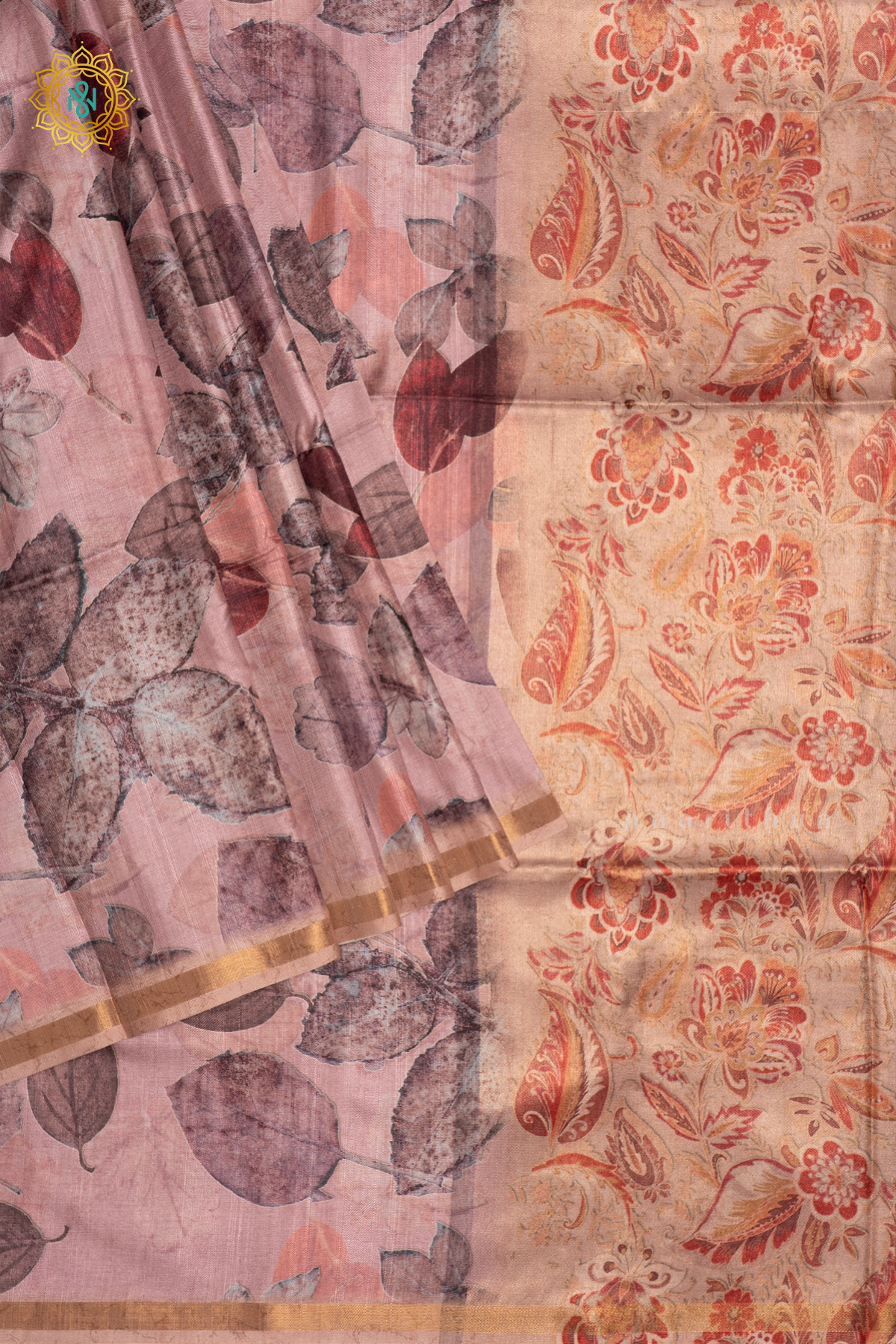 LIGHT PINK -  SEMI KOTHA CREPE
