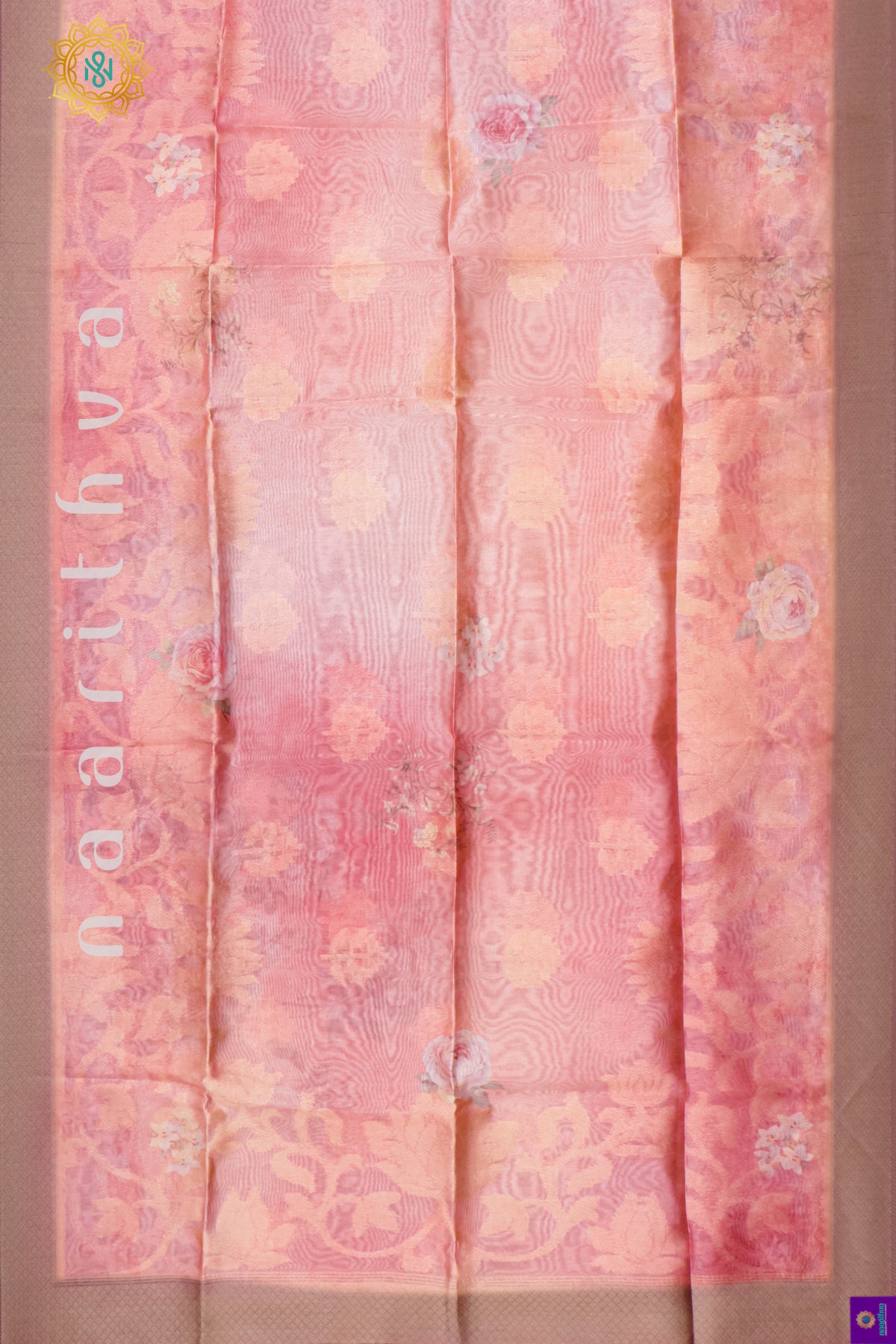 PEACH - TUSSAR SILK