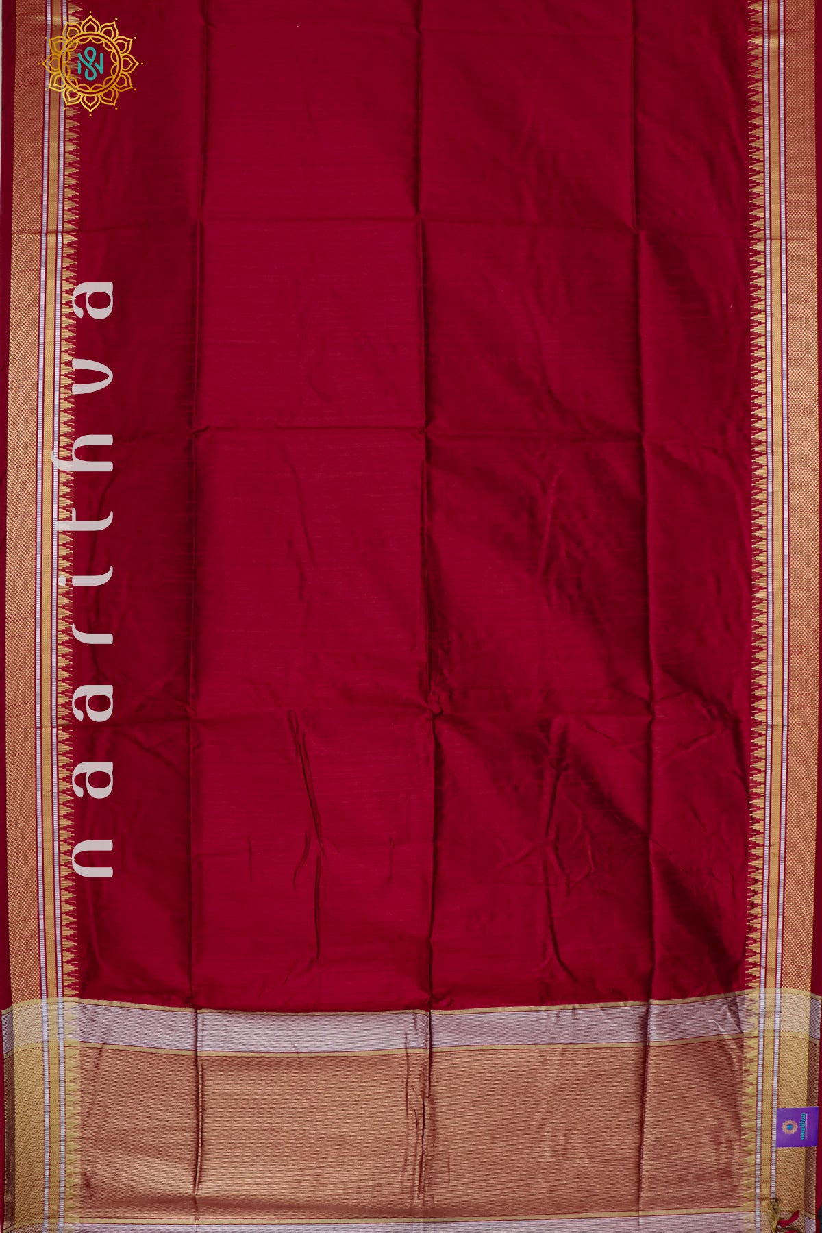 RED - RAW SILK