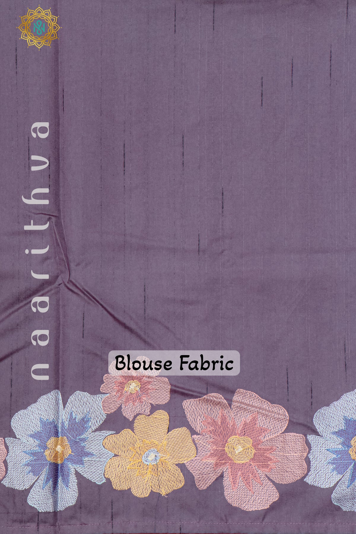 LAVENDER - SEMI TUSSAR SILK WITH EMBROIDER