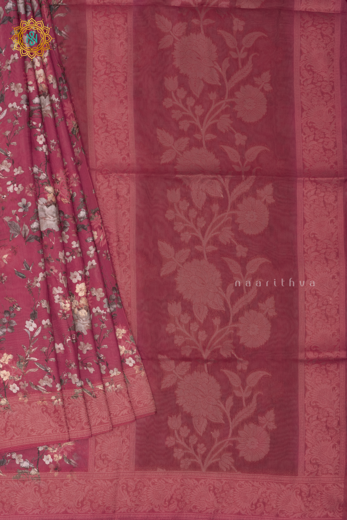 RED - SEMI CREPE SILK