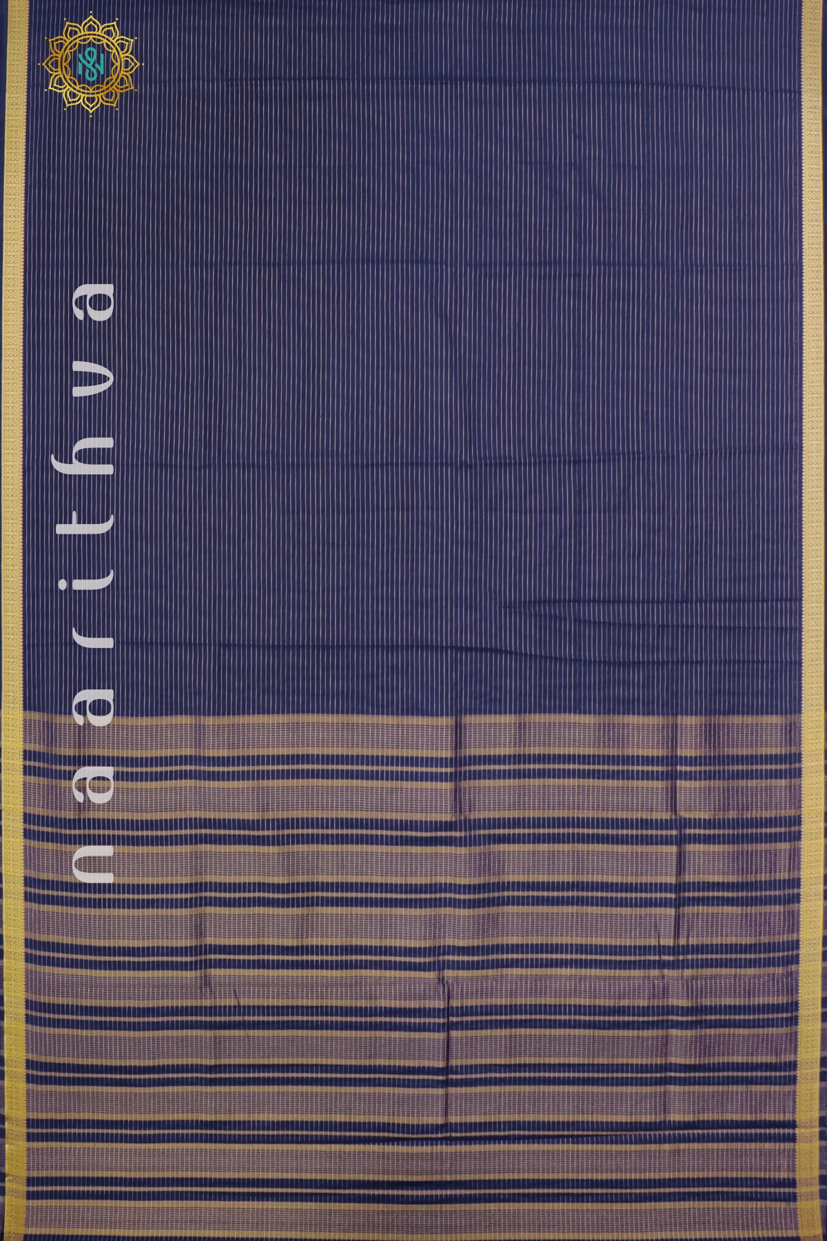 NAVY BLUE - SEMI MYSORE CREPE SILK