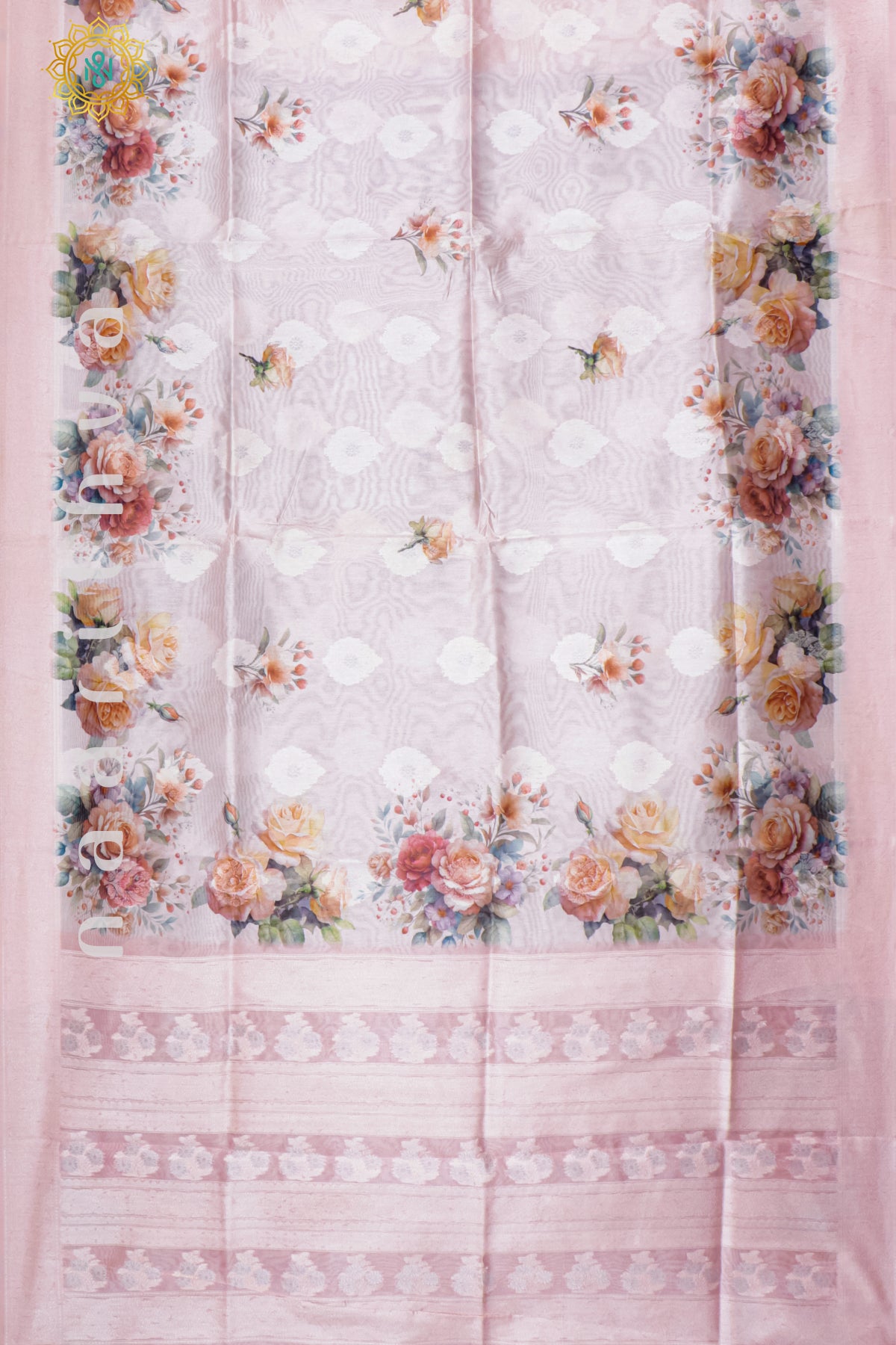 PEACHISH PINK - CHANDERI SILK COTTON