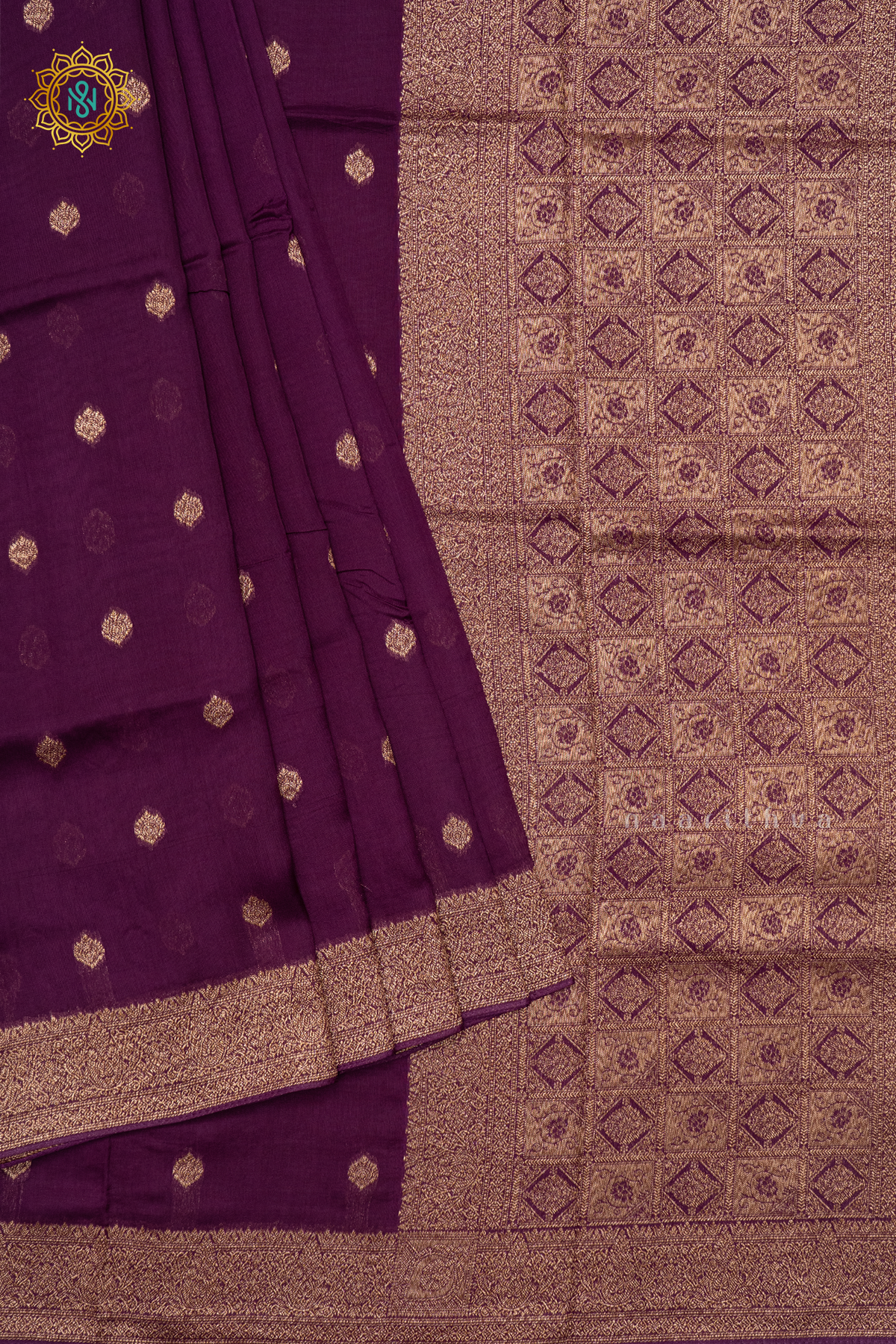 WINE - SEMI TUSSAR SILK