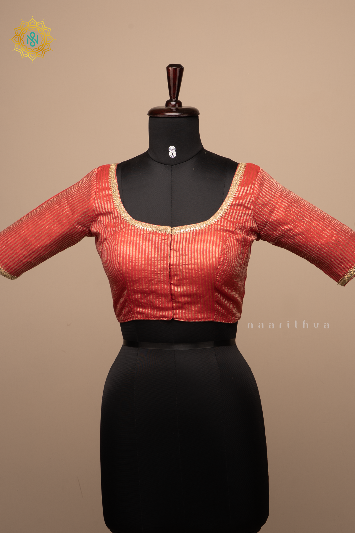 RED - TISSUE READYMADE BLOUSE