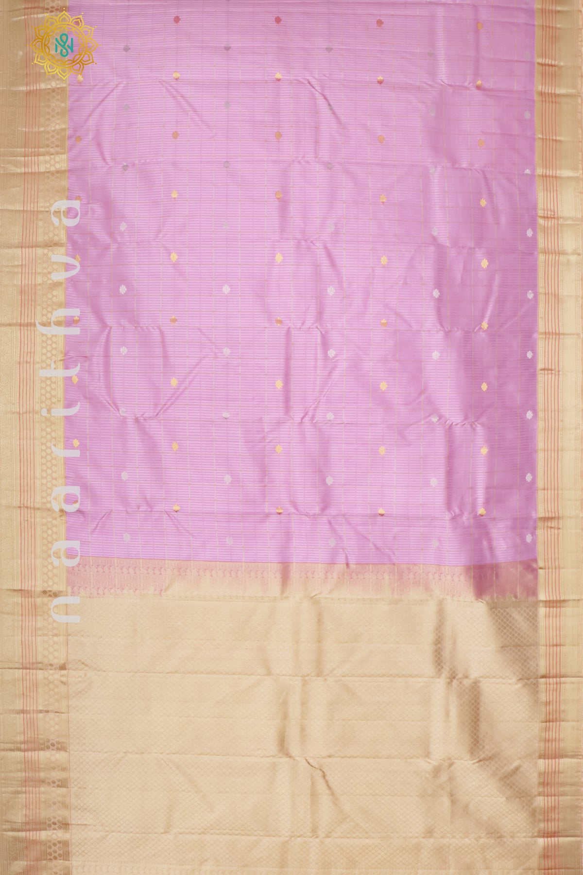 LIGHT PINK WITH BIEGE - PURE KANJIVARAM SILK