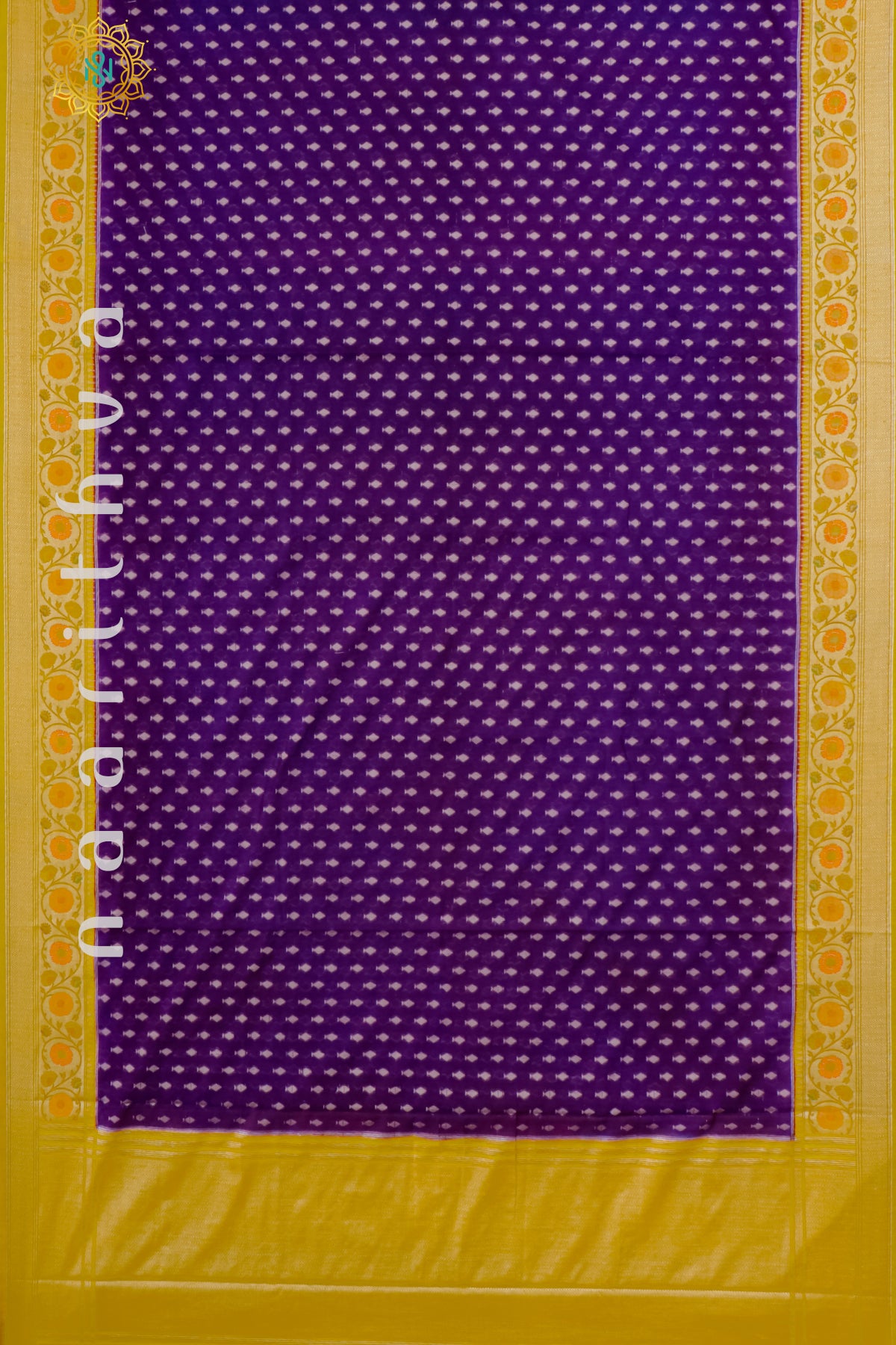 PURPLE WITH YELLOW - JUTE COTTON