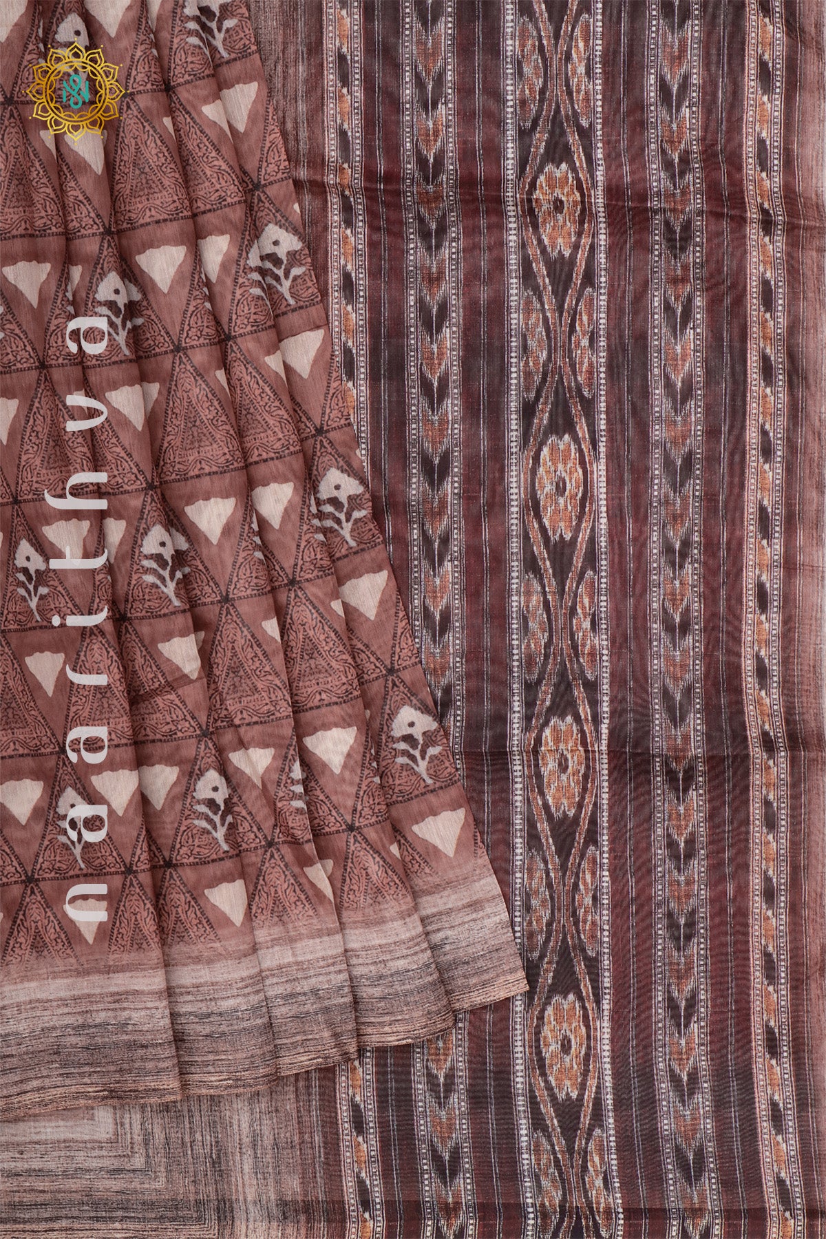 LIGHT BROWN - CHANDERI SILK COTTON
