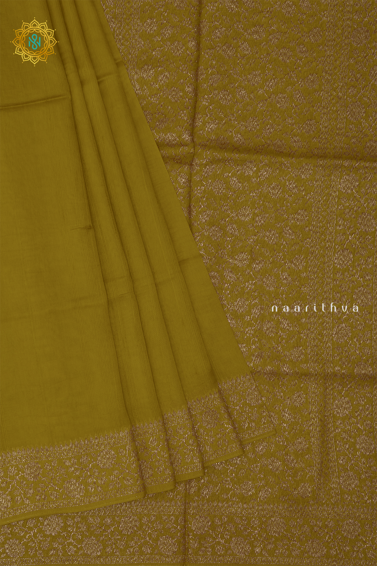 YELLOW WITH PURPLE - SEMI TUSSAR SILK