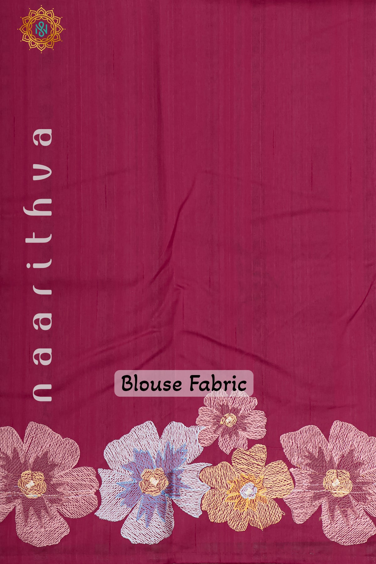 PINK - SEMI TUSSAR SILK WITH EMBROIDER