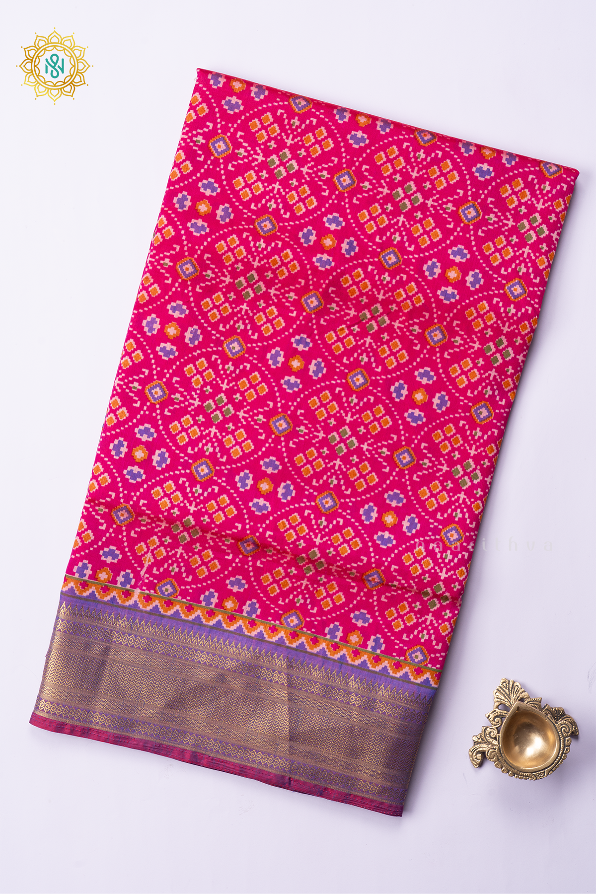 PINK WITH PURPLE - SEMI PATOLA SILK