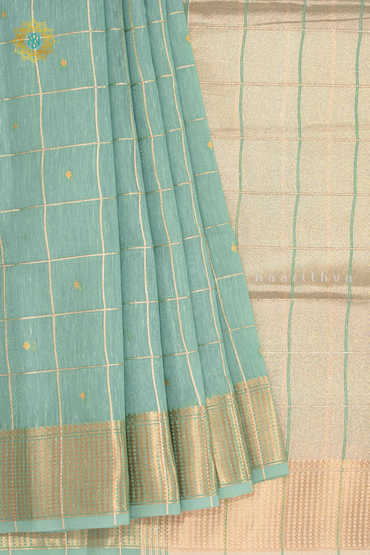 AQUA BLUE - LINEN BY COTTON