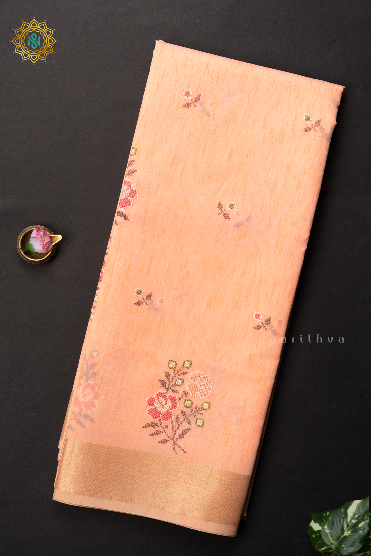 PEACHISH ORANGE - KORA COTTON