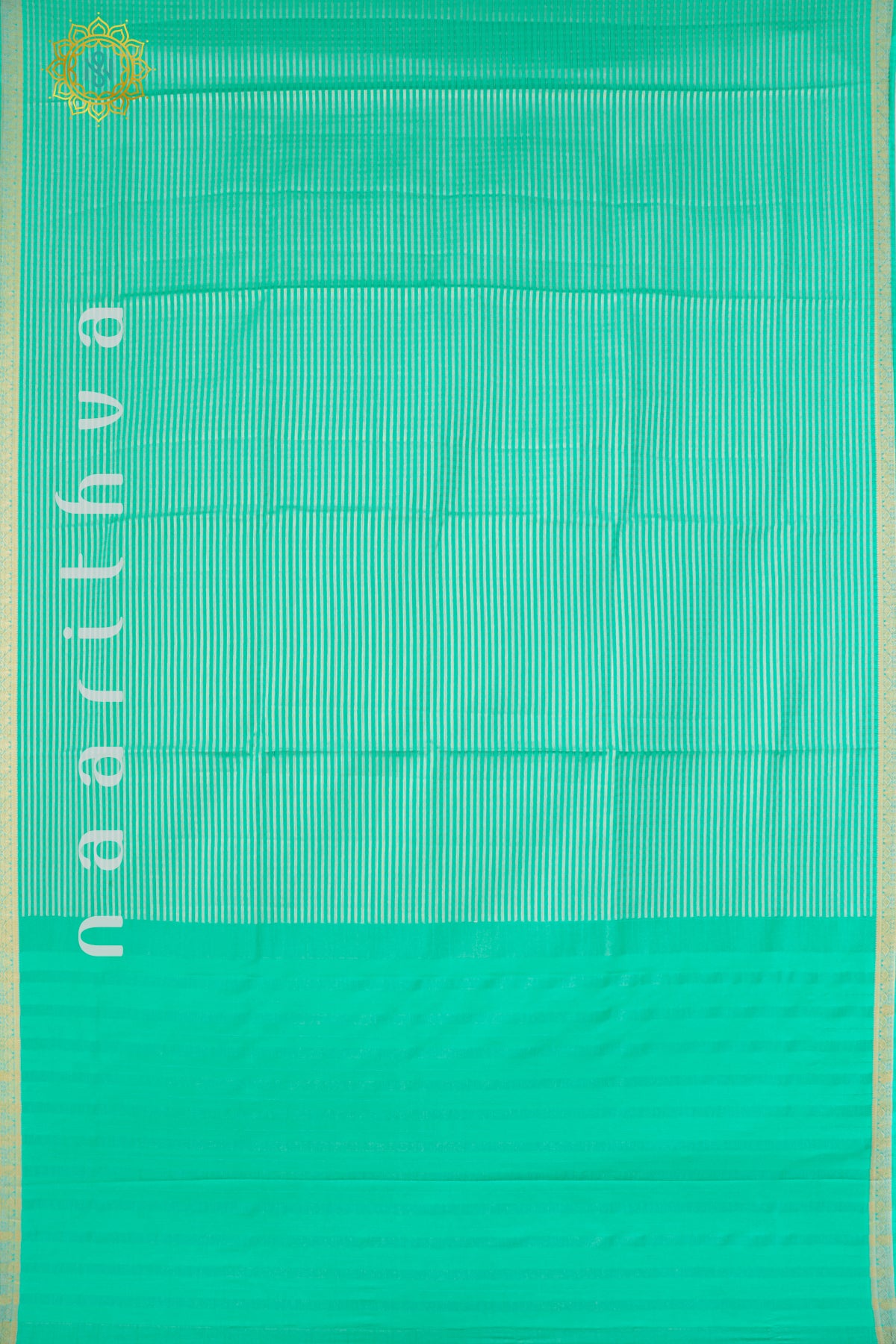 AQUA GREEN - SEMI MYSORE CREPE SILK