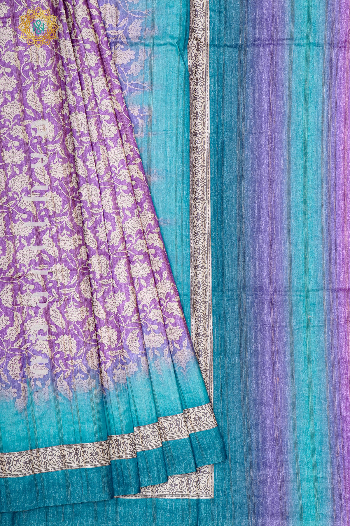 LAVENDER WITH SKY BLUE - KOTHA TUSSAR