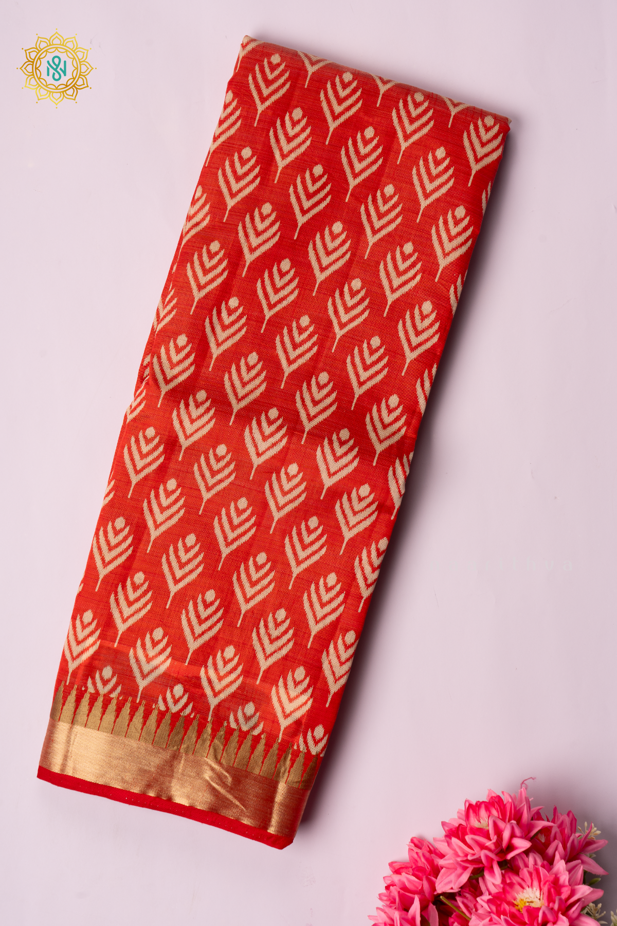 ORANGE - SEMI TUSSAR SILK