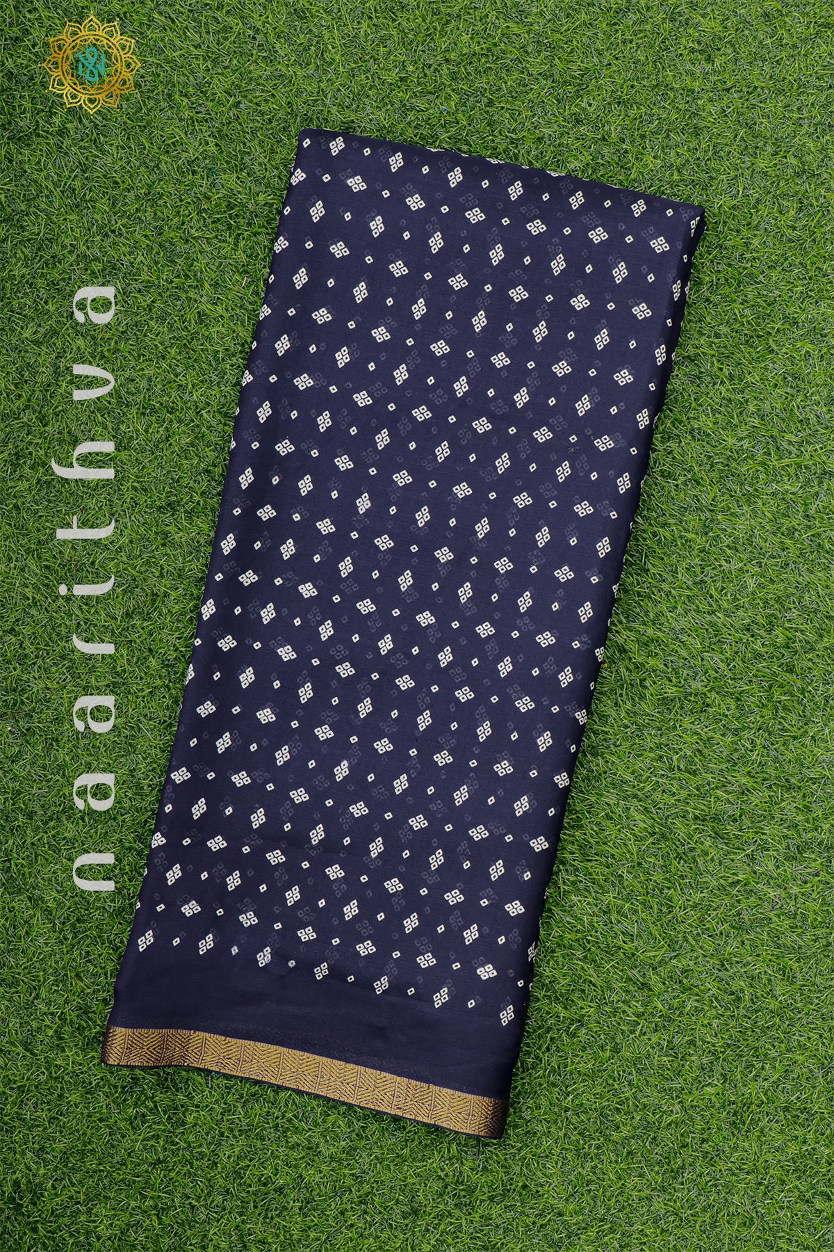 NAVY BLUE - SEMI GEORGETTE