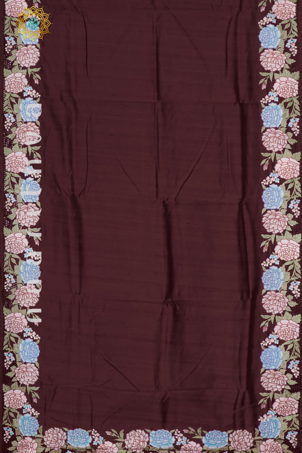 MAROON - TUSSAR SILK