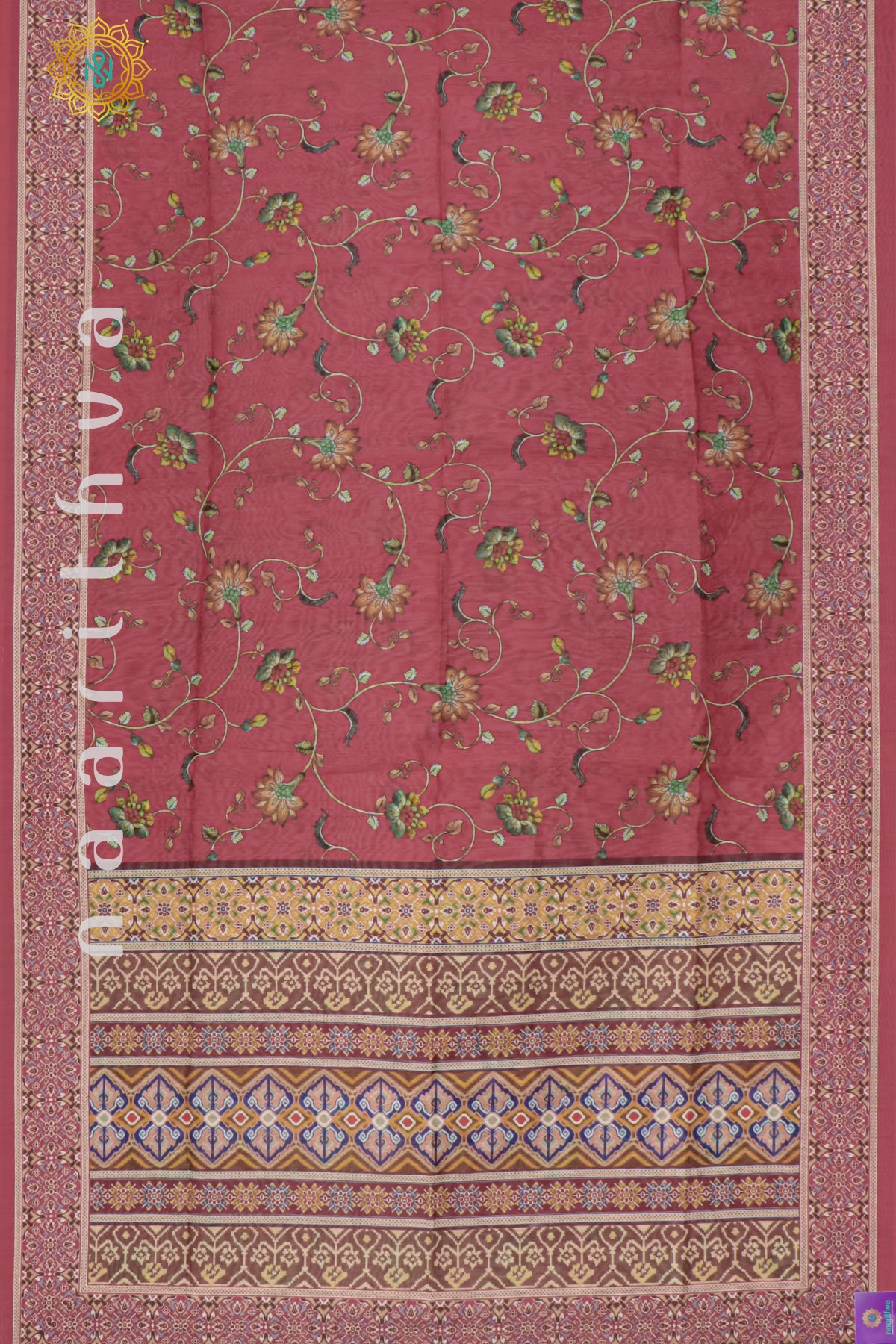 PEACHISH PINK - CHANDERI SILK COTTON