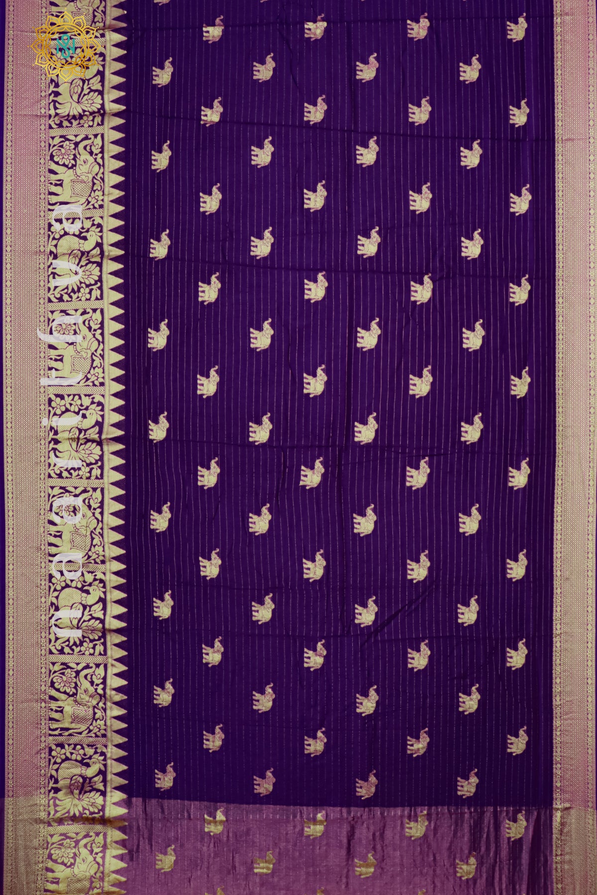 PURPLE WITH YELLOW - DOLA SILK