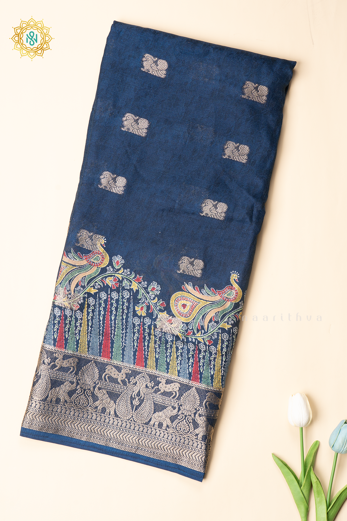GERMAN BLUE - SEMI GEORGETTE