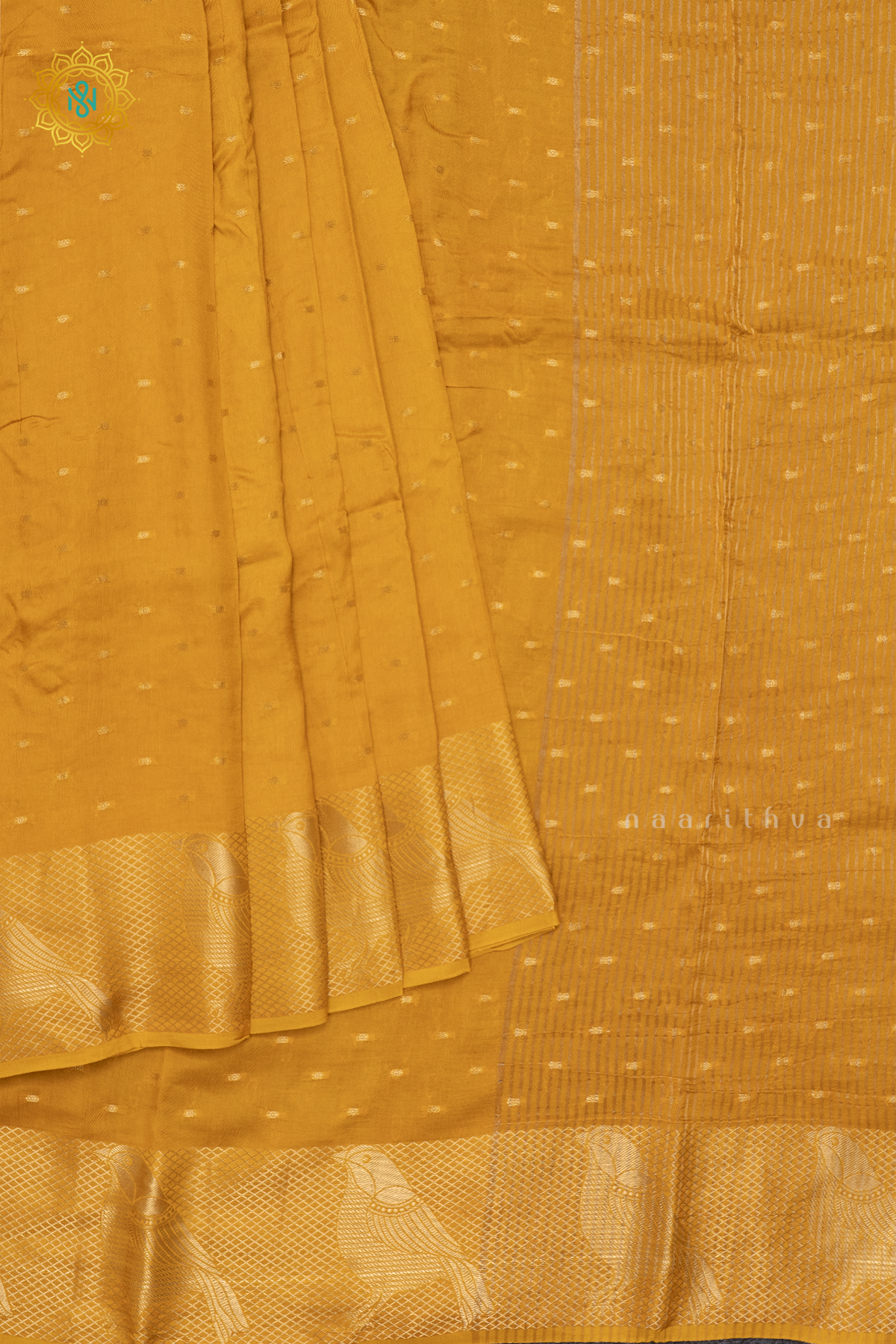 YELLOW WITH PURPLE - DOLA SILK