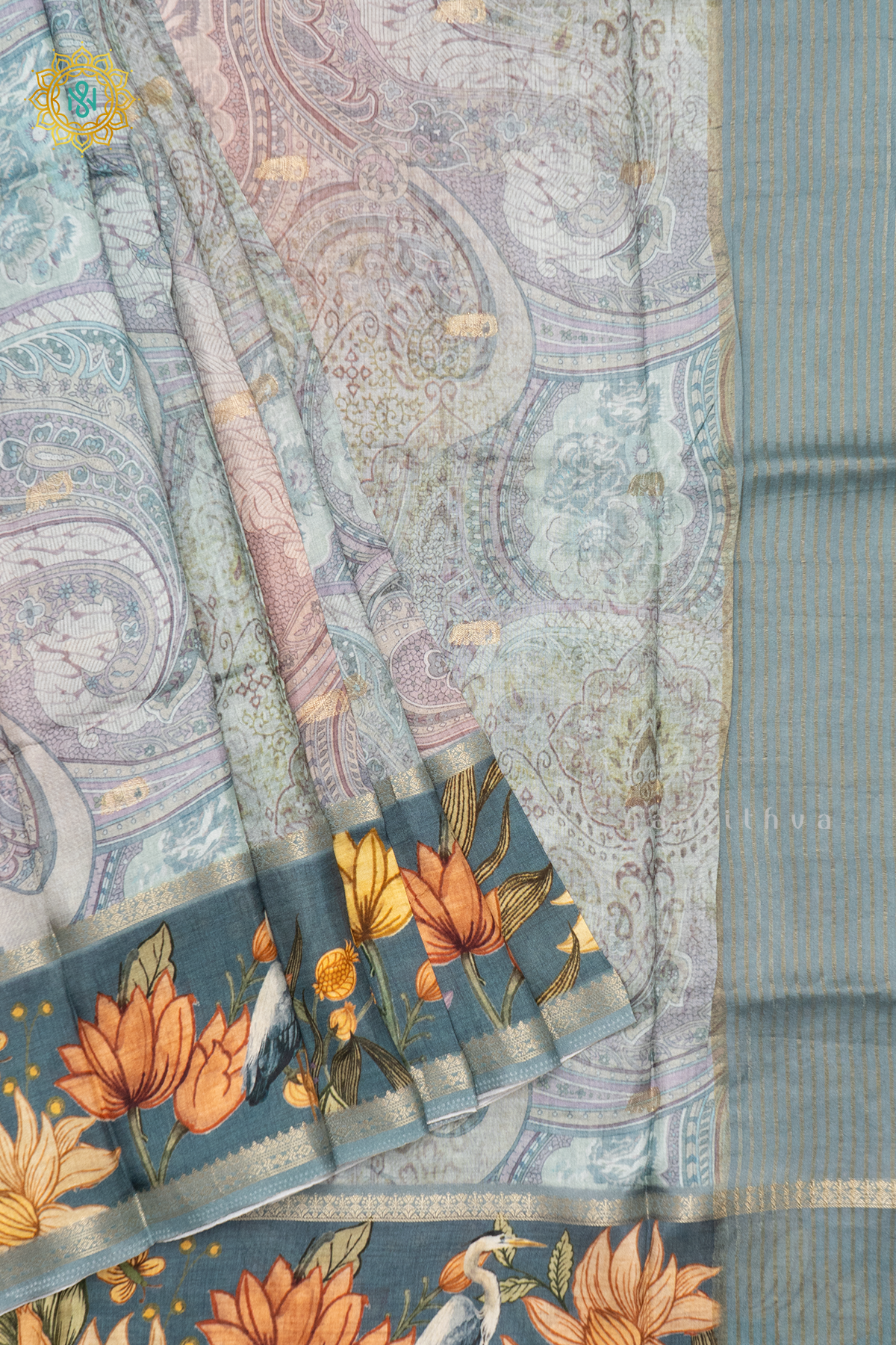 GREY - SEMI CREPE SILK