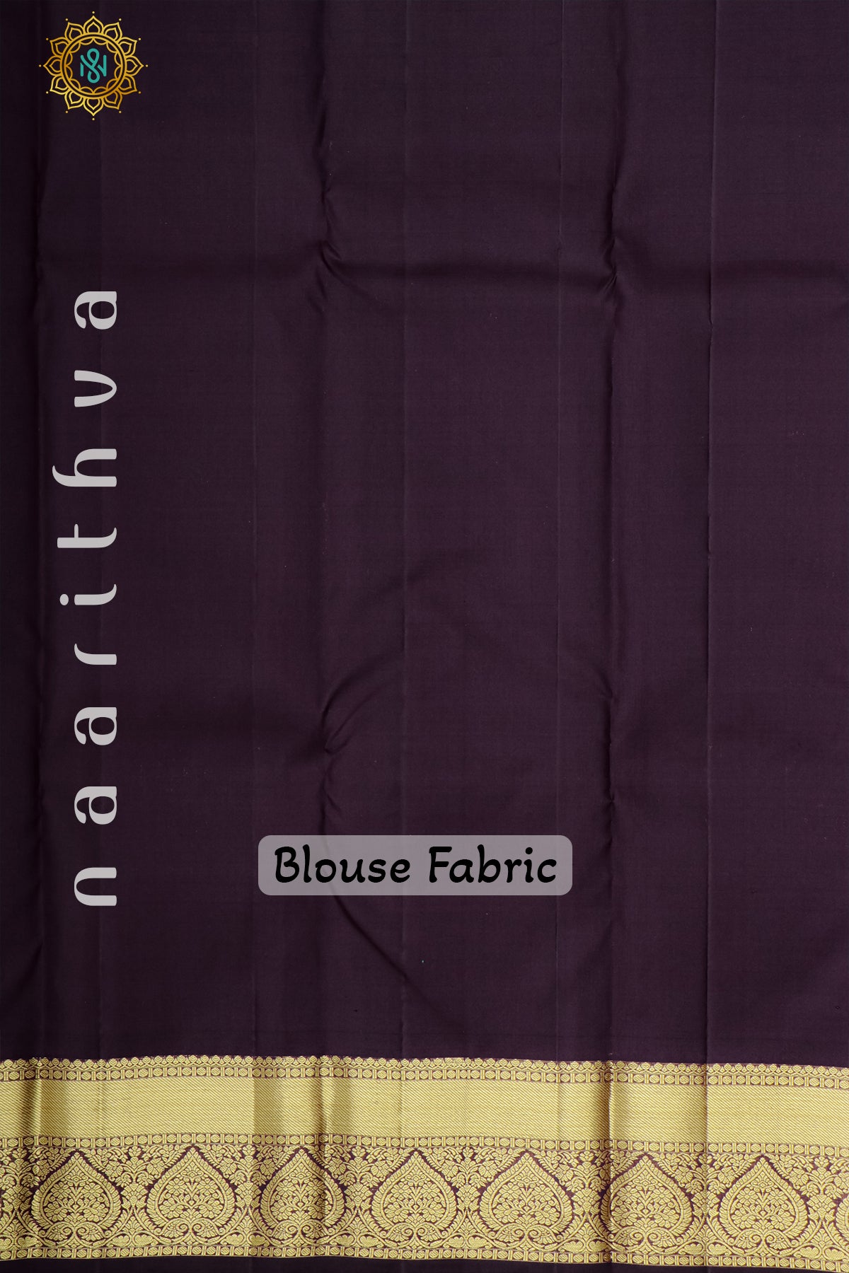 BLUE WITH DEEP WINE - PURE KANJIVARAM SILK