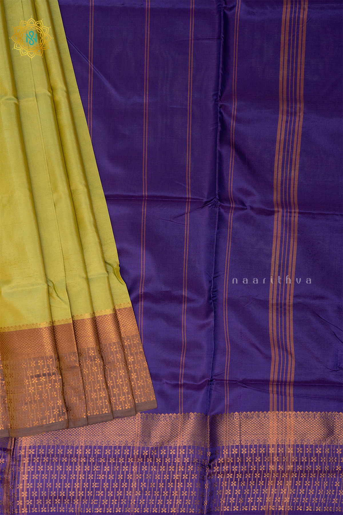LEMON GREEN WITH PURPLE - BANANA PITH