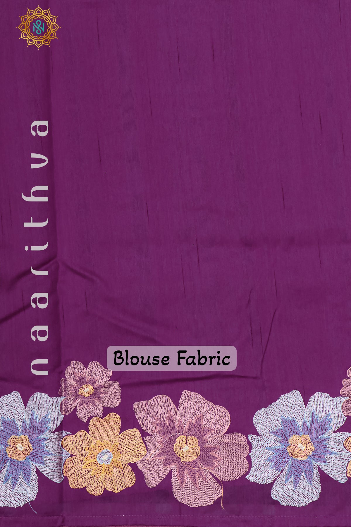 MAGENTA - SEMI TUSSAR SILK WITH EMBROIDER