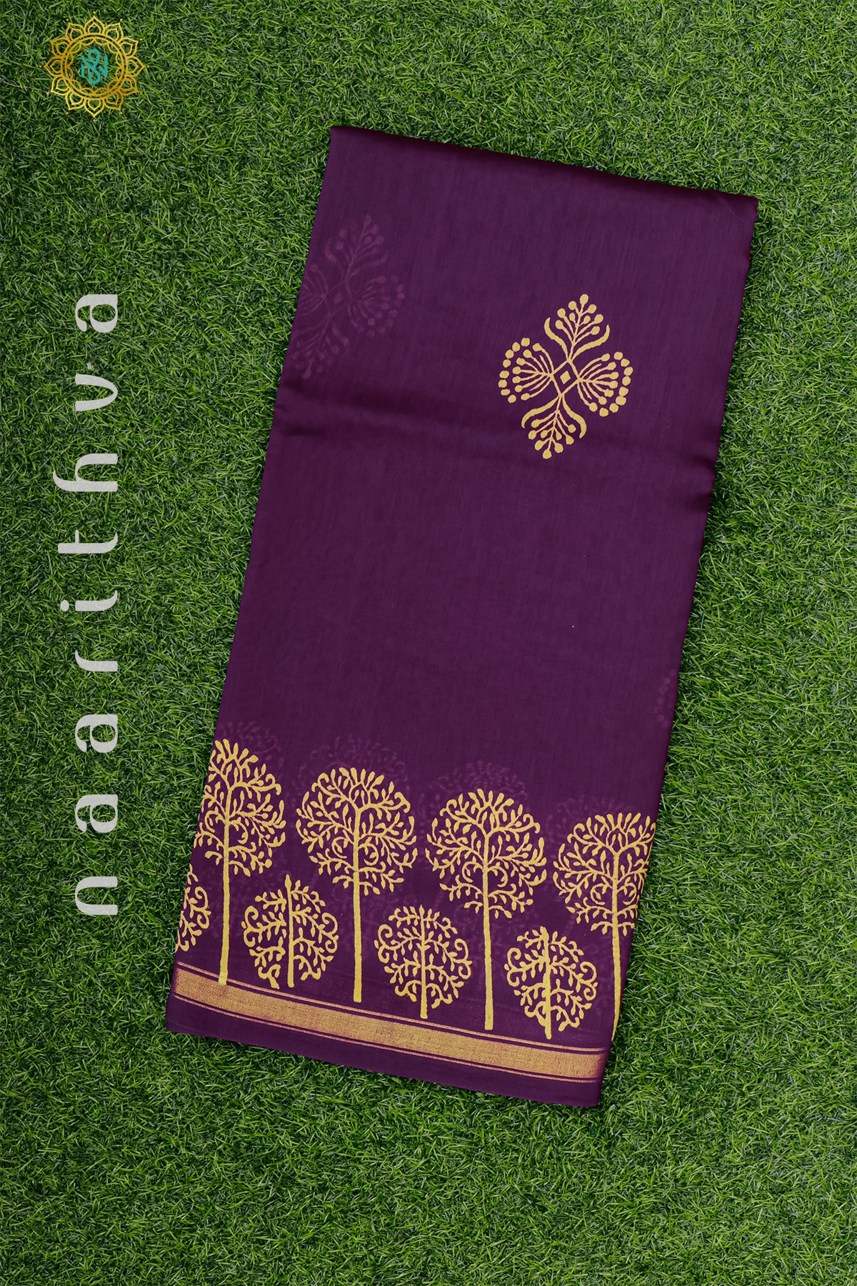 PURPLE - CHANDERI SILK COTTON