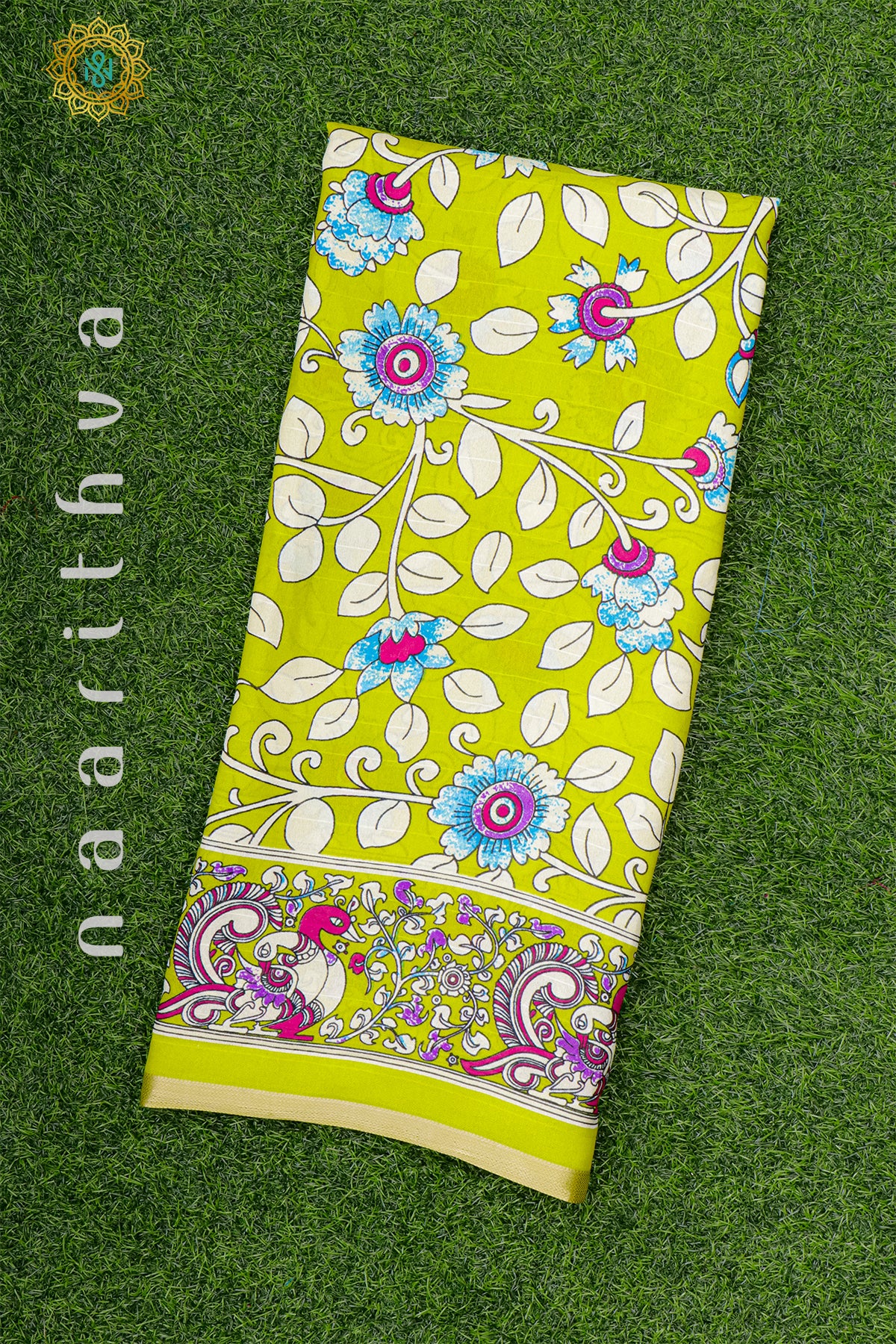 LIME GREEN - SEMI GEORGETTE