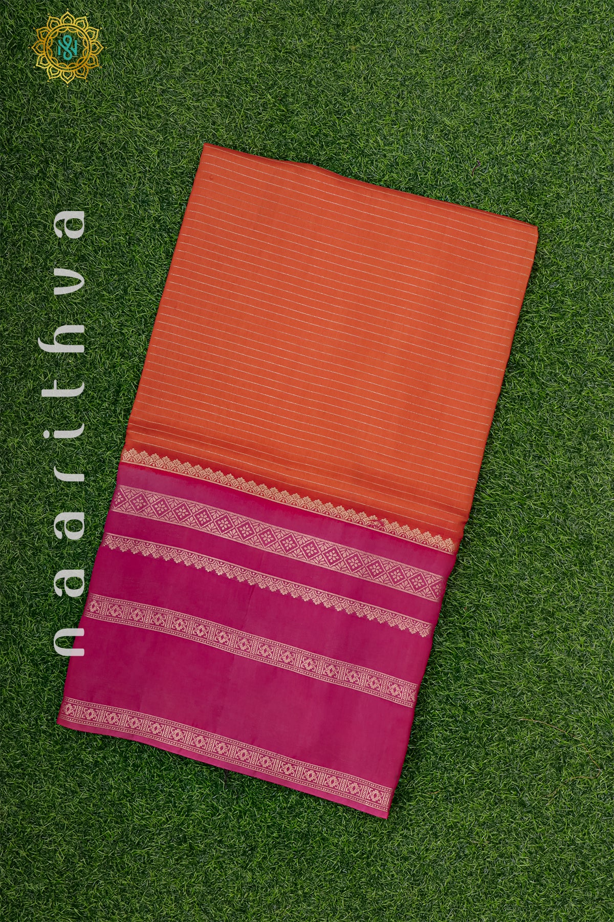 ORANGE WITH PINK - DOLA SILK