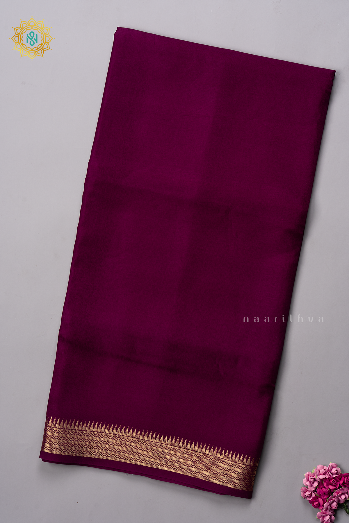 WINE - SEMI MYSORE CREPE SILK
