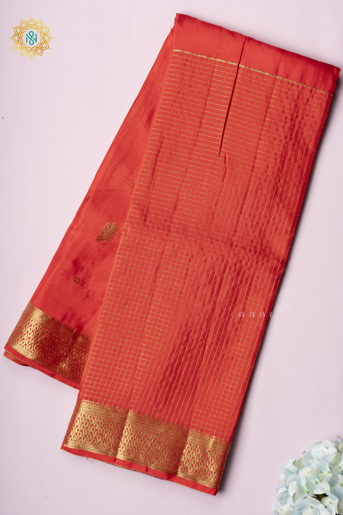 RED - SEMI CREPE SILK