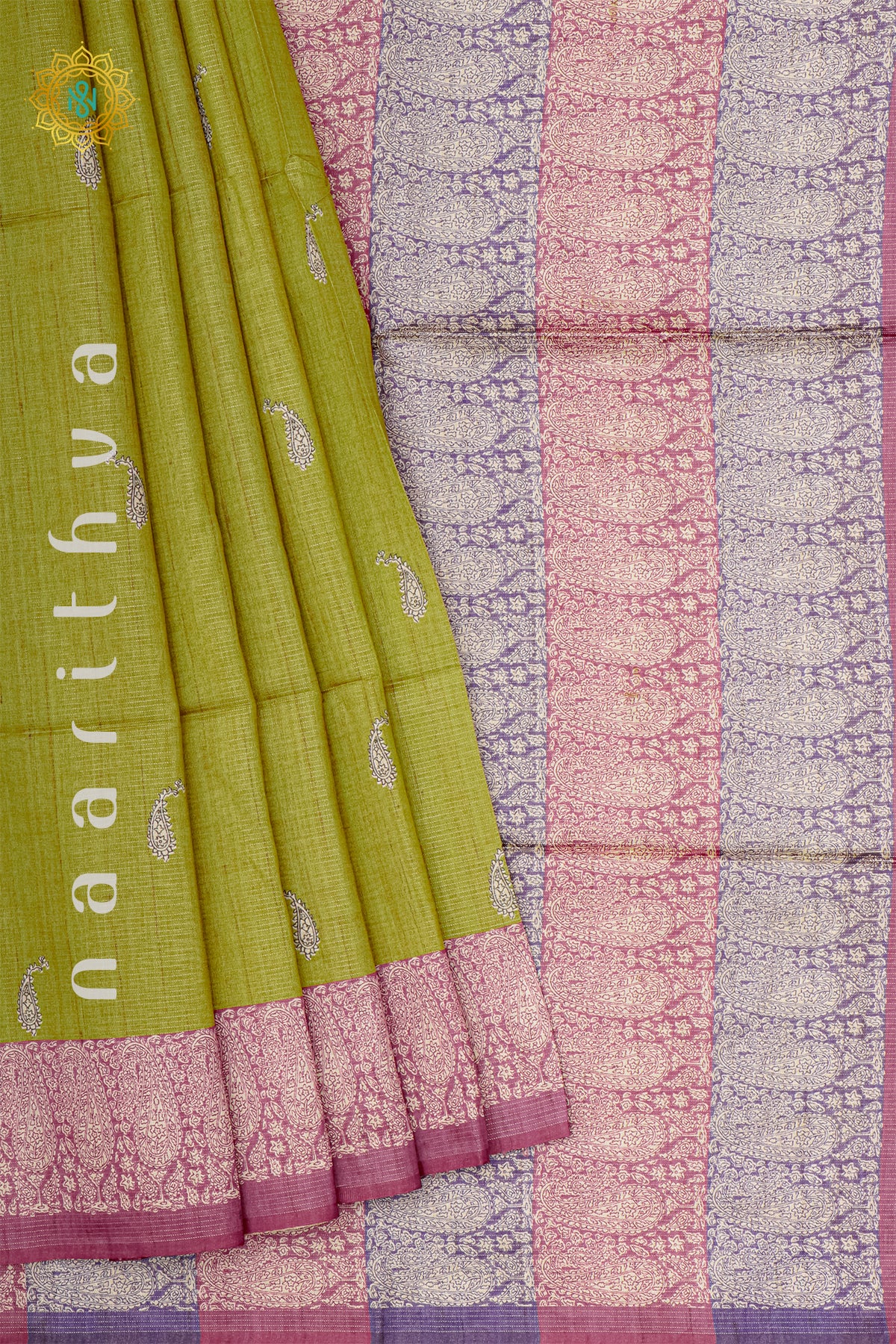 PARROT GREEN WITH WINE - SEMI TUSSAR