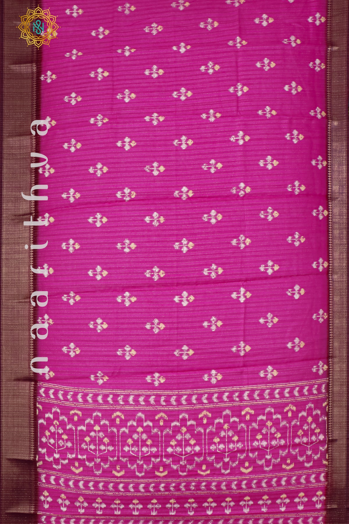 RANI PINK WITH DEEP WINE - SOFT COTTON