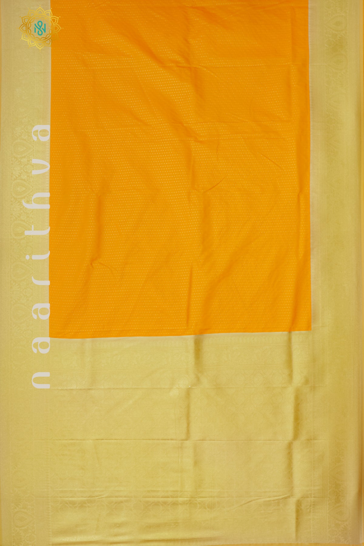 MANGO YELLOW WITH LIGHT YELLOW - SEMI SILK