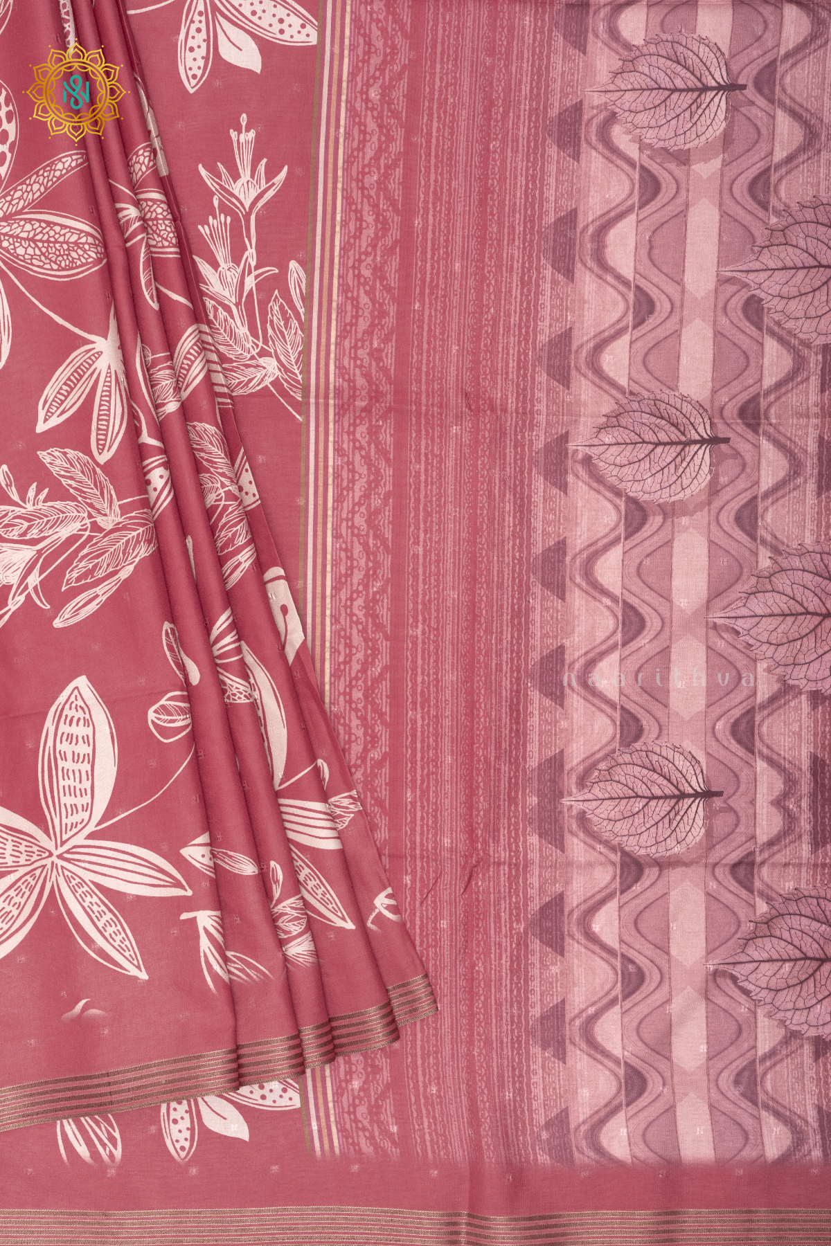 RED - SEMI TUSSAR SILK